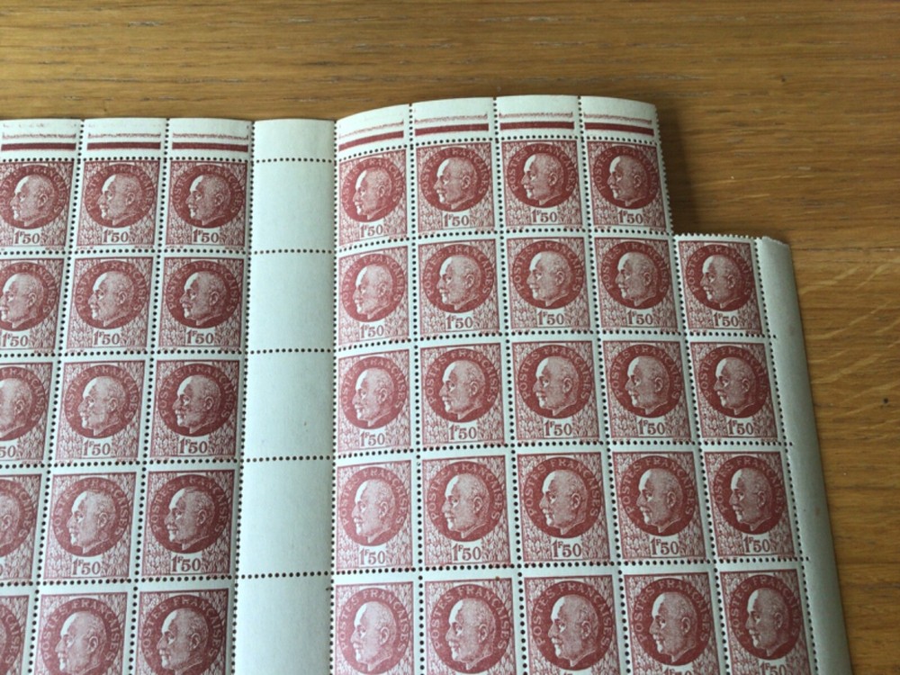 France 1942 mint never hinged stamps sheet A6593