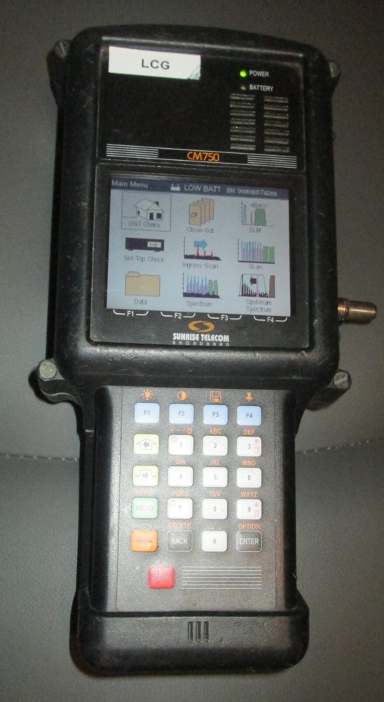 Sunrise Telecom CM750 Analog & Digital SLM Network Analyzer