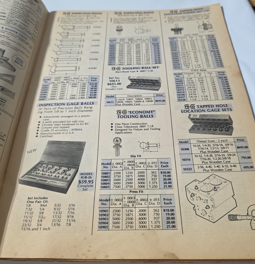 Vintage 1987 Penn Tool Co. Catalog. Precision Tools