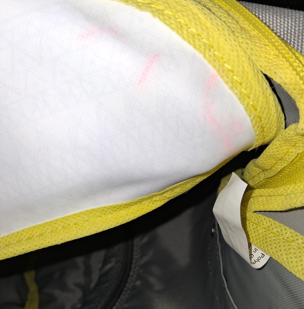 Carry Gear Solutions Grey & Yellow Backpack w/a Geometric Tribal pattern