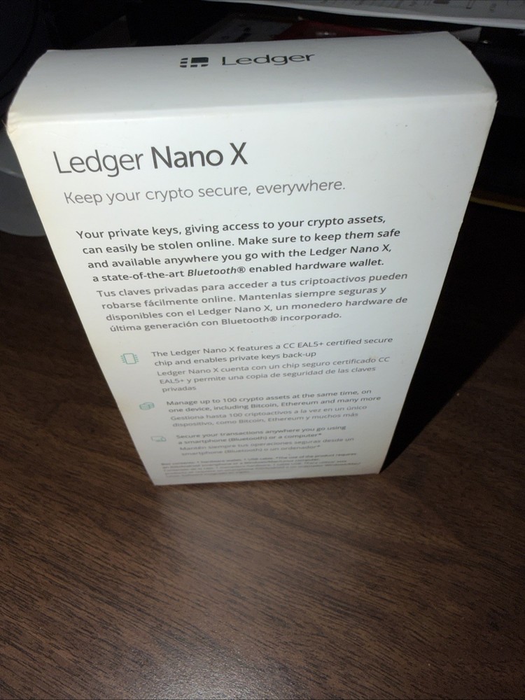 Ledger Nano X Cryptocurrency Bluetooth Hardware Wallet - NEW SEALED -