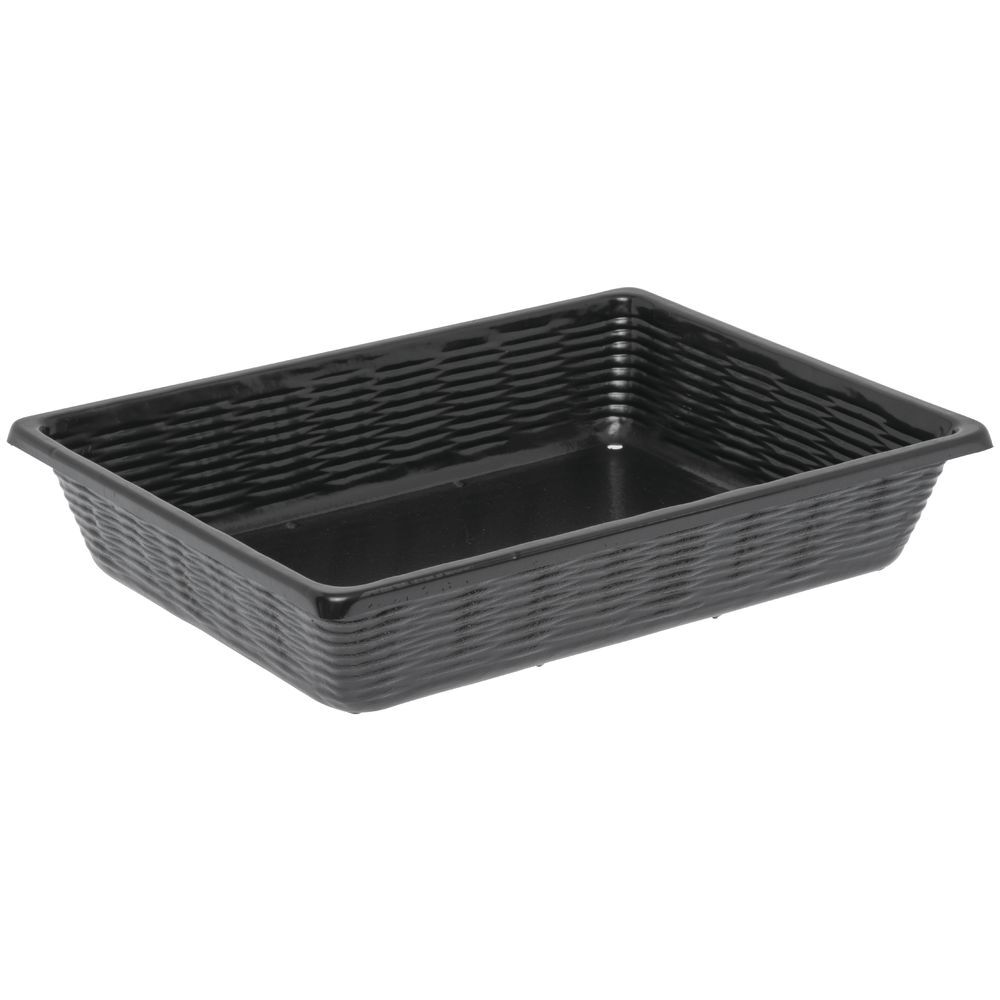 Marco Produce Baskets with Drainage Holes Rectangular Black ABS - 12'L x 16"W x
