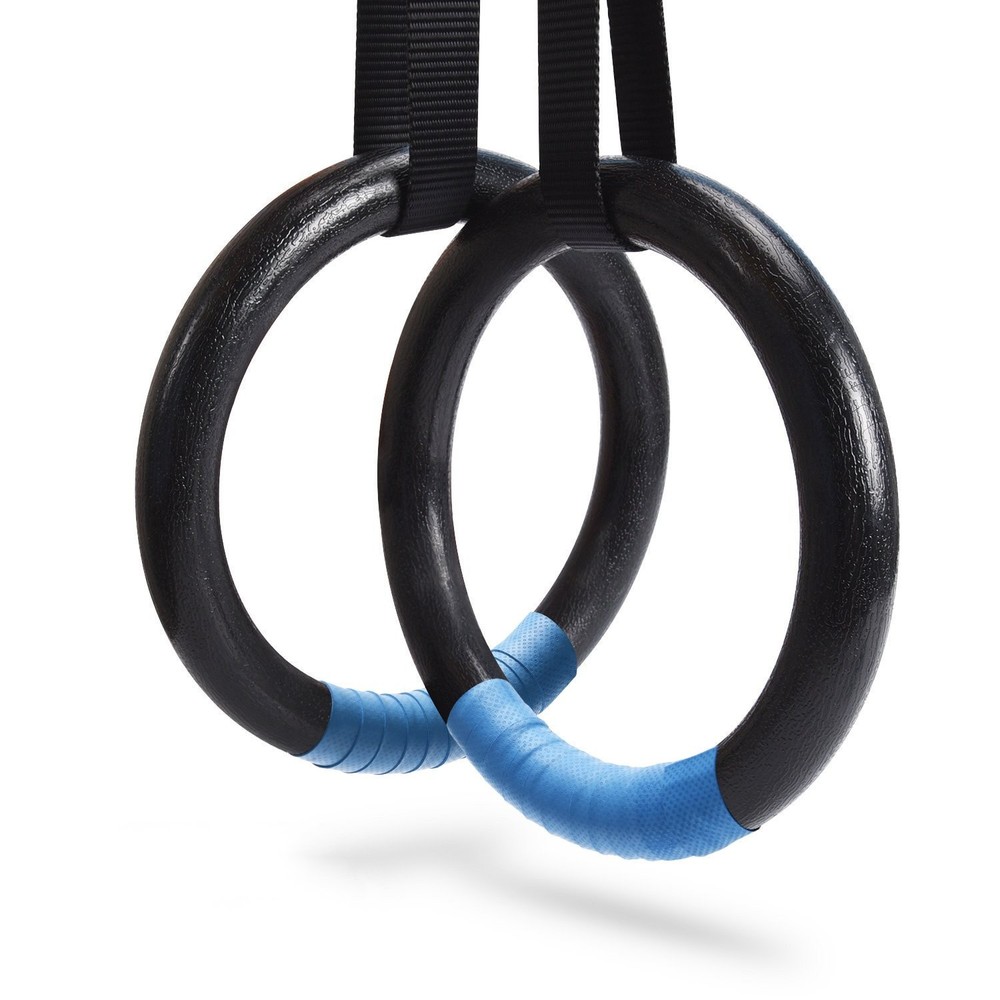 Gymnastic Rings 1100lbs Capacity with 14.76ft Adjustable Buckle Straps Pull U.