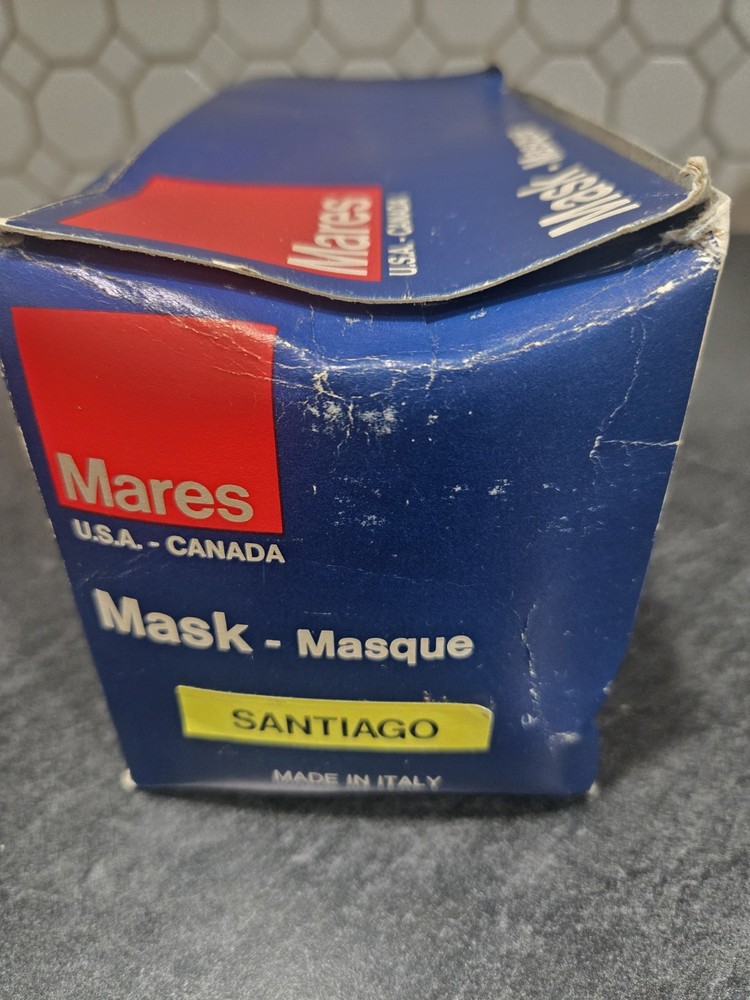 Vintage Mares Santiago Dive Mask With Original Box