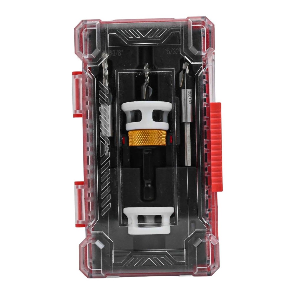 Replaceable Countersink Drill Bits Set of 3 with Adjustable Depth Feature