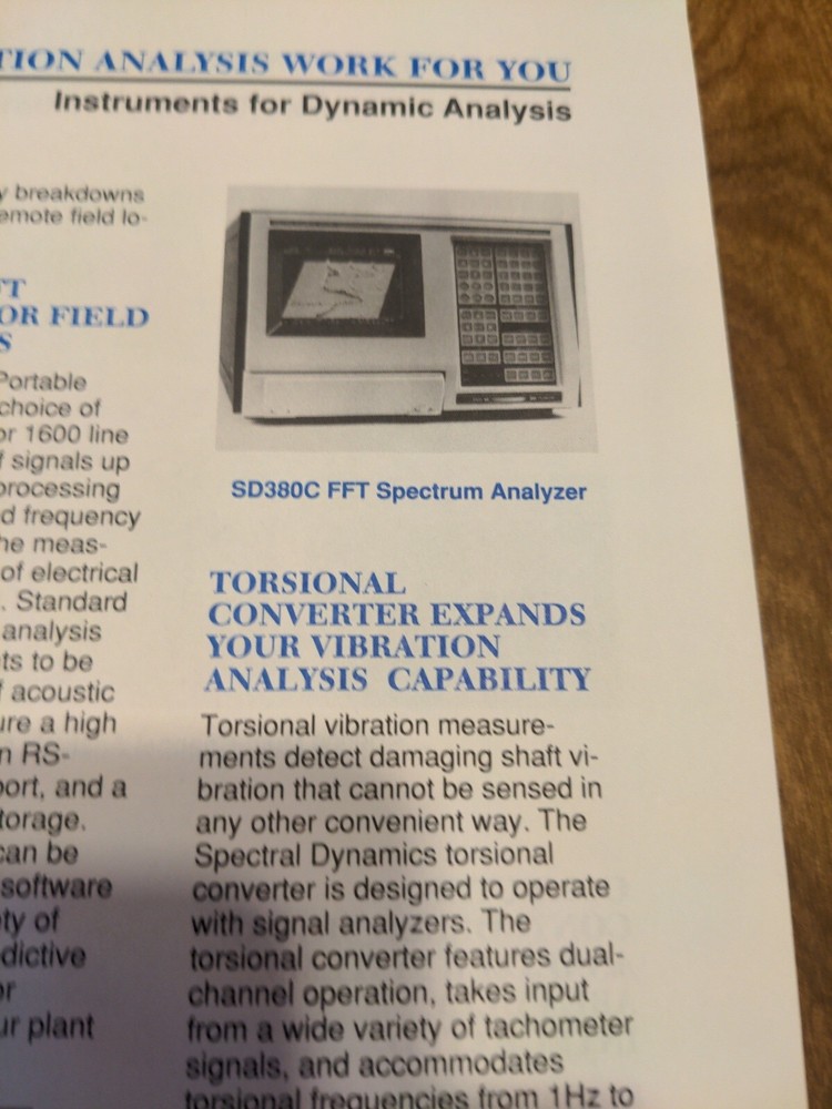 Vibration Handbook 1990 Spectral Dynamics Monitors Transducers Instruments More.