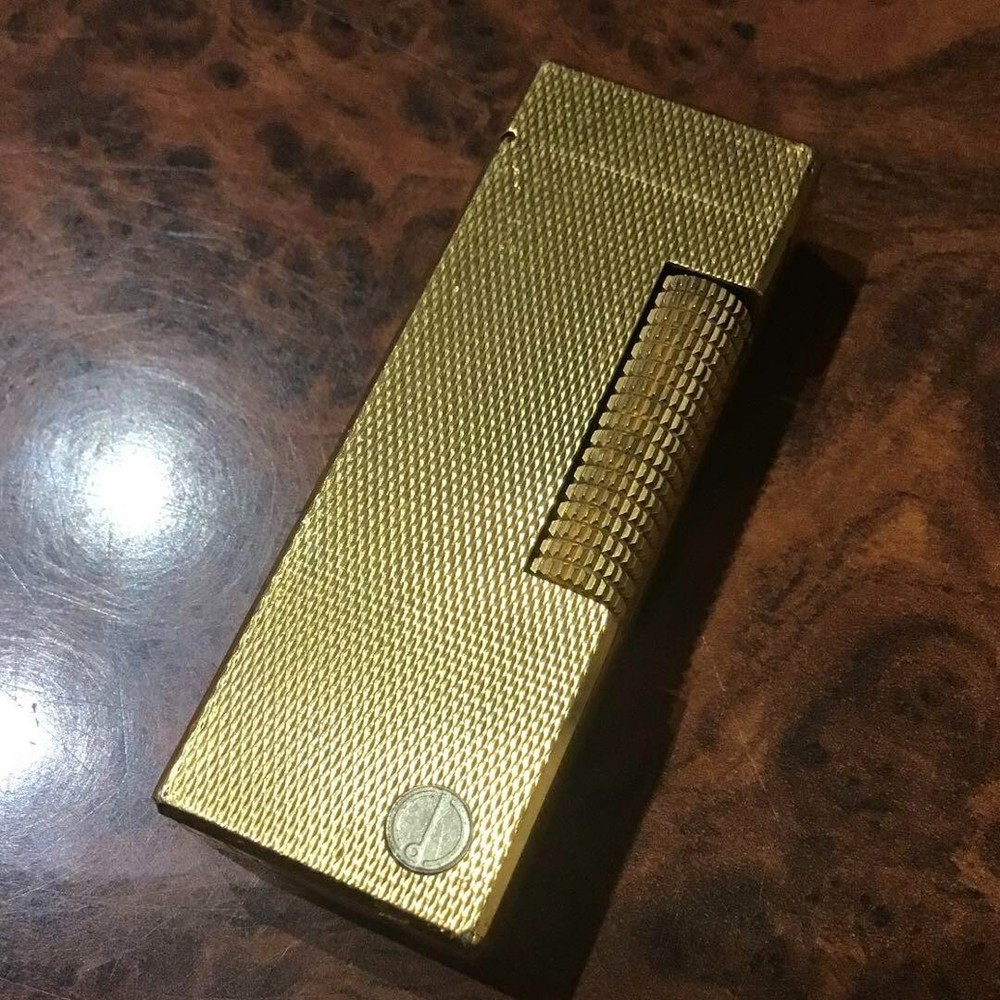 WORKING Dunhill Vintage Rollagas Lighter Gold Overhauled