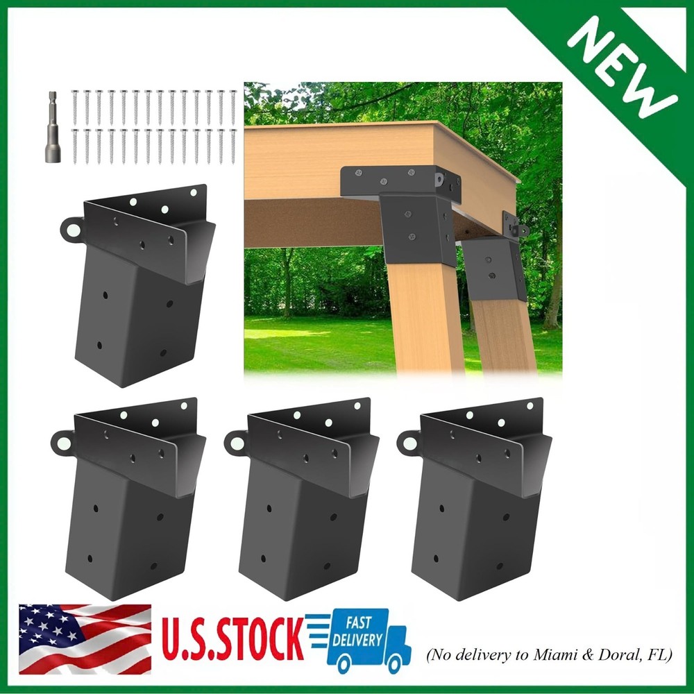 Deer Stand Brackets 4"X 4", Elevator Brackets 4Pcs, Deer Blind Brackets, for Out
