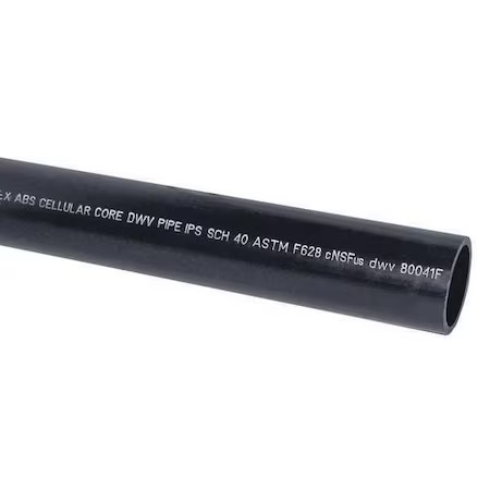 4" X 10 Ft. Non-Threaded Abs Dwv Pipe Sch 40, 29-410