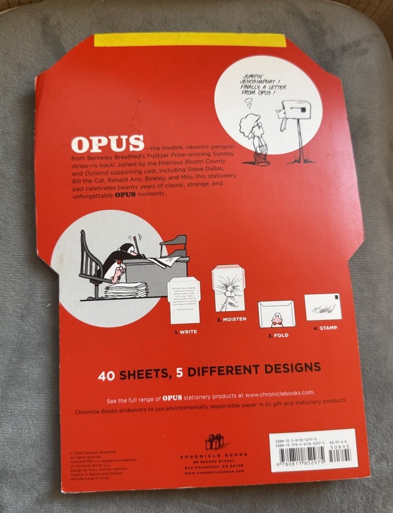 Vintage Opus & Fold And Mail Stationary 2006