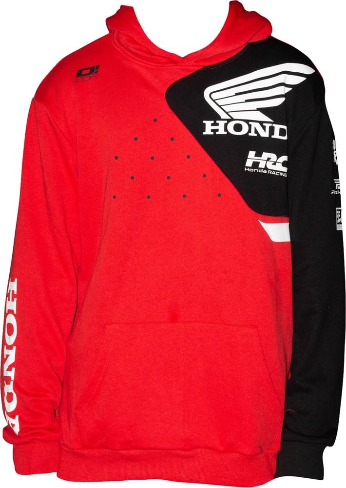 D'Cor Visuals Honda Team 2 Mens Pullover Sweatshirt Red
