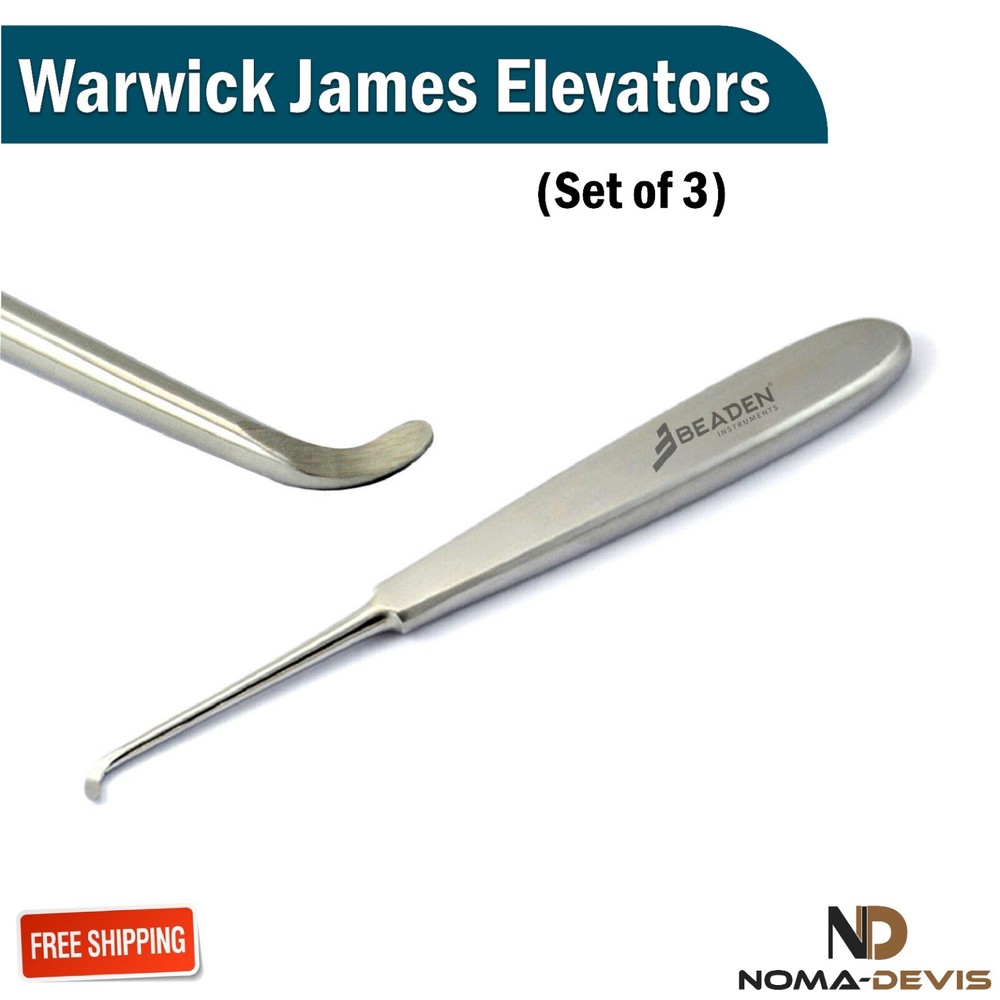 Surgical Elevators Warwick James Elevators Set Periodontal Ligament New BEADEN®