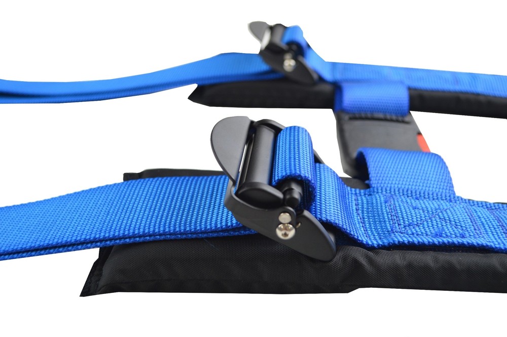 SIDE x SIDE 2" SEAT BELT HARNESS RACE HARNESS LATCH TYPE BLUE
