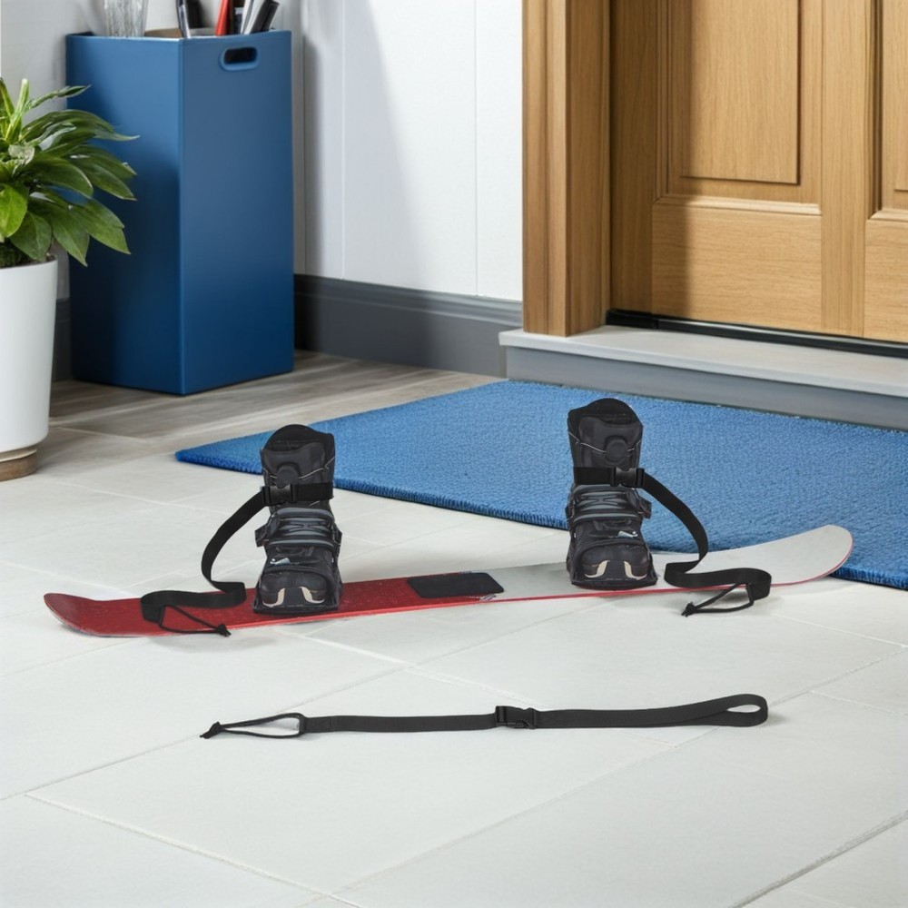 2 Pcs Black Binding Leash Cord Adjustable Securing Straps Outdoor Boot