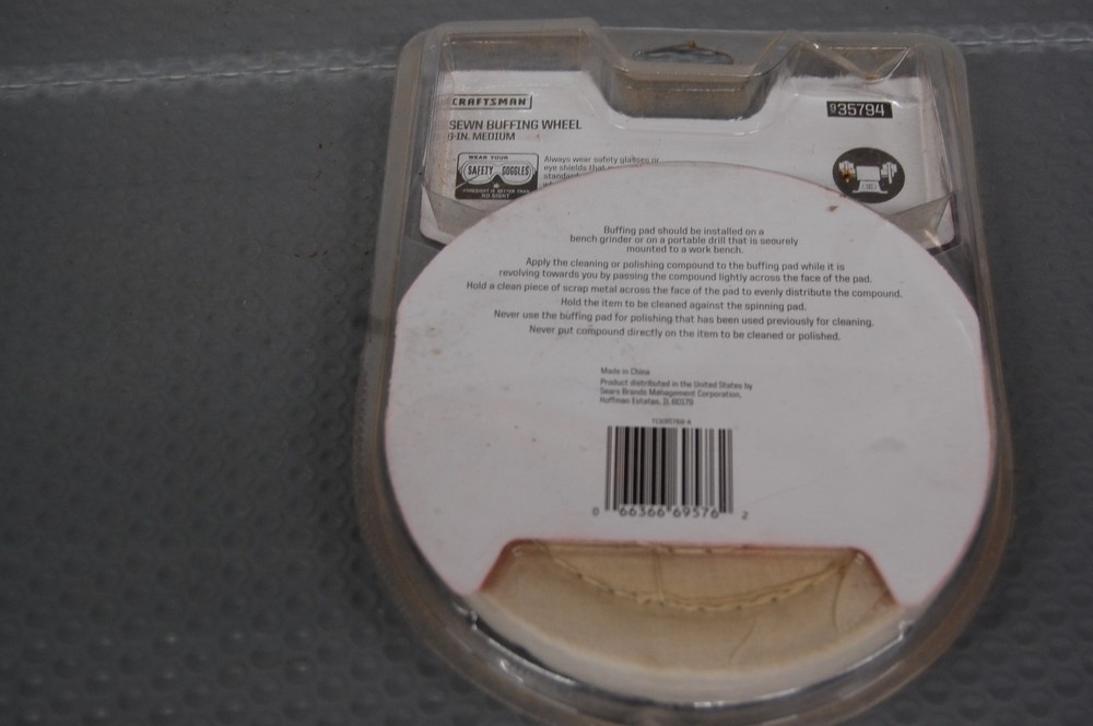 F6 Craftsman 6-In. Medium Sewn Buffing Wheel Pad (935794)