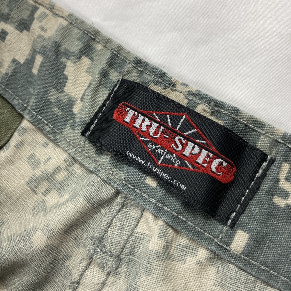 Tru-Spec Camo Adjustable Size Pants Digital Army Pattern Cotton Size MEDIUM
