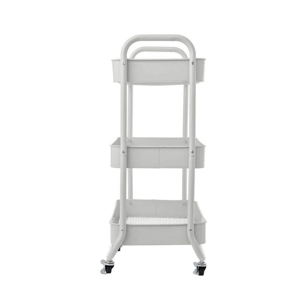 Ezy Storage Cool Grey 3 Tier Kozo Utility Trolley