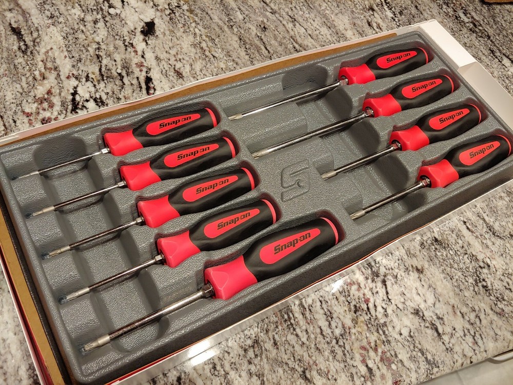 Snapon Tools 9pc Instinct Torx Screwdriver Set - RED
