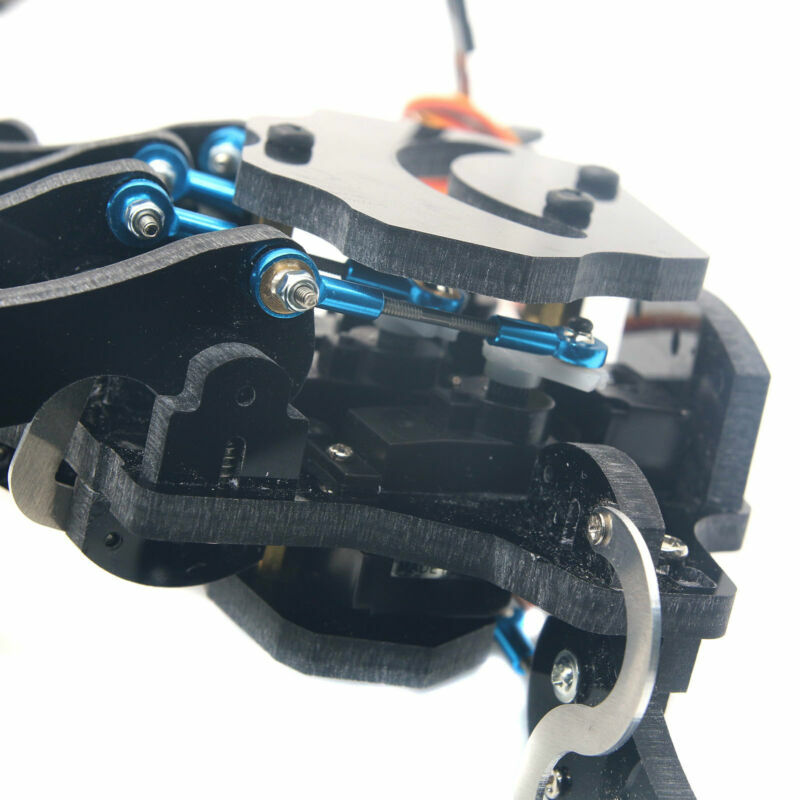 Robot Mechanical Claw Clamper Gripper Left Hand Arm with Servos DIY Assembled