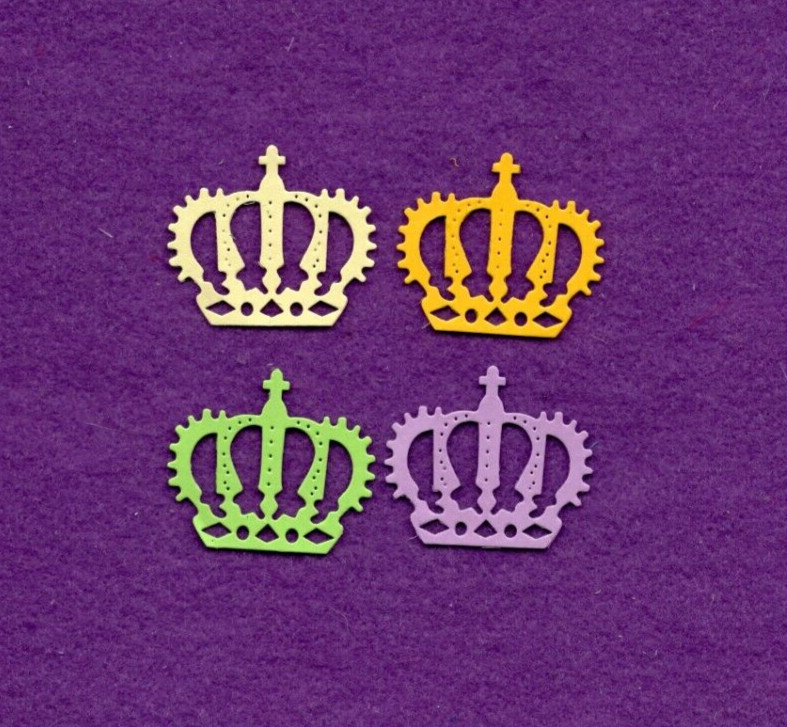 CROWN # 9 die cuts scrapbook cards