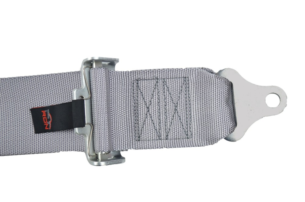 SFI 16.1 RACING HARNESS 5 POINT ROLL BAR MOUNT 3" CAM LOCK GRAY PULL UP LAPS
