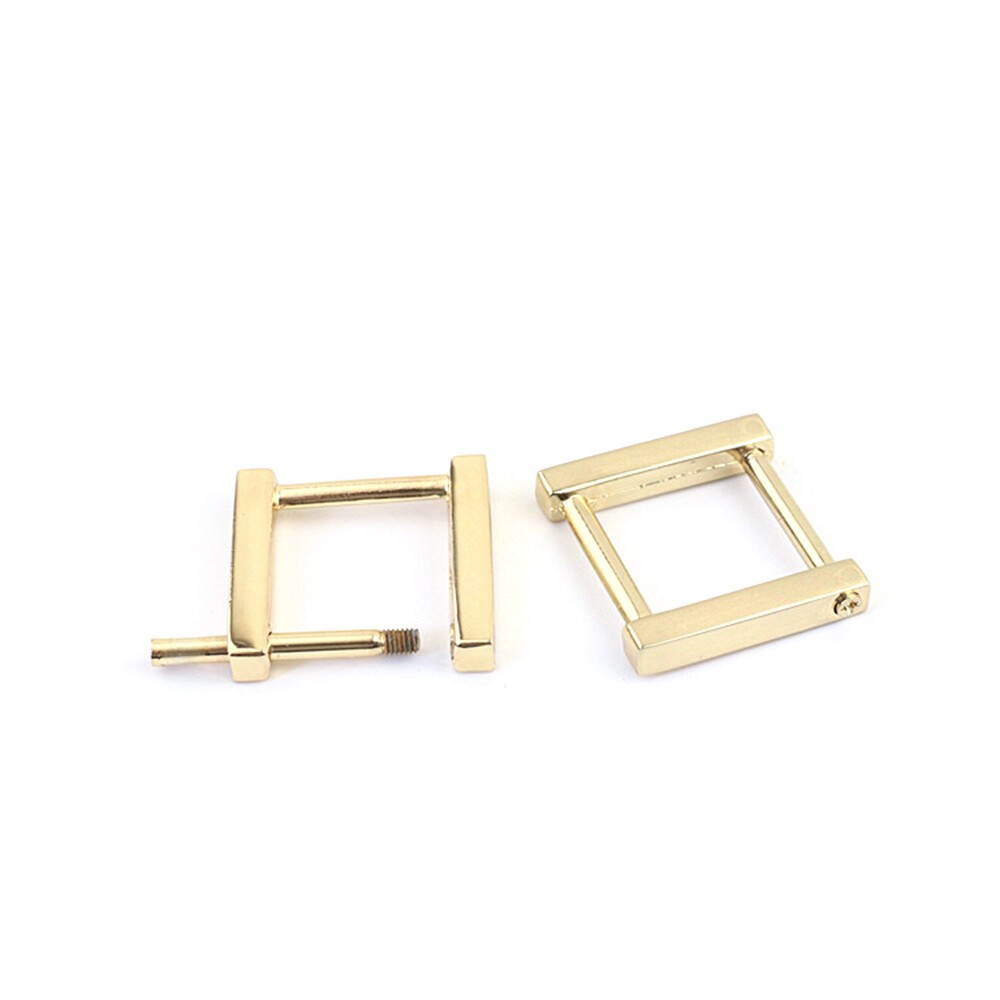 19mm 25mm DIY Rectangular Metal Removable Screw Square Ring Belt Buckle Webbing