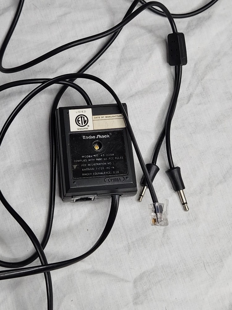 Radio Shack Telephone Recording Control 43-228A