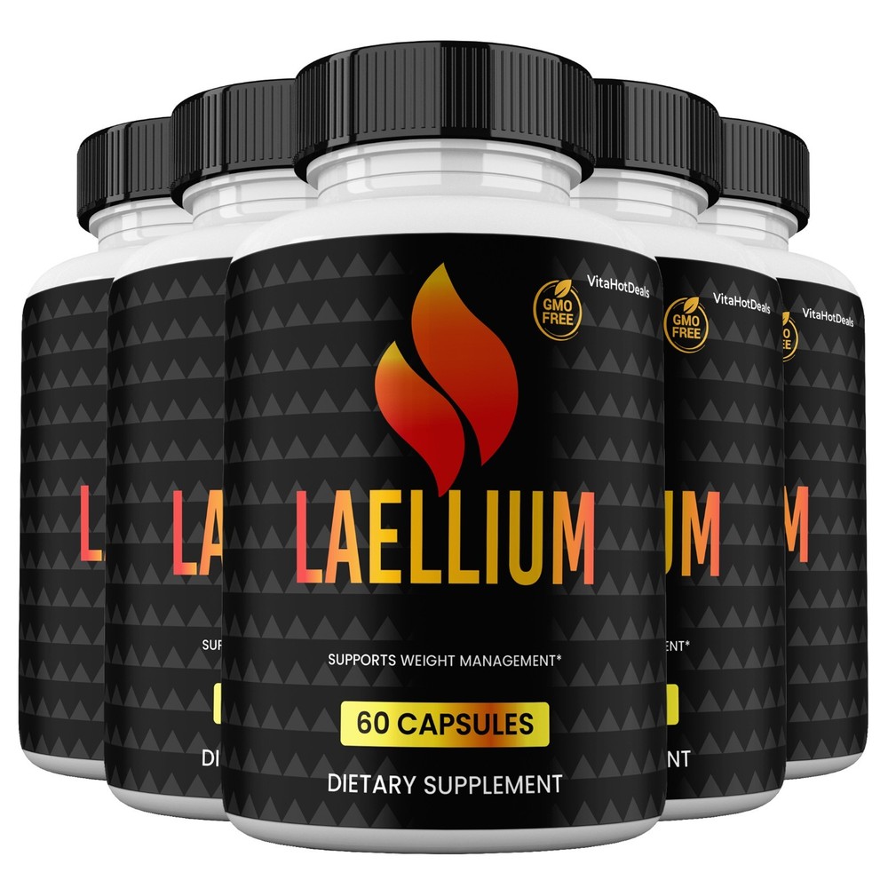 Laellium Capsules, Max Strength Formula, Laellium Supplement (5 pack)