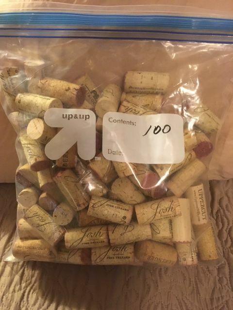 100 USED WINE  CORKS NATURAL