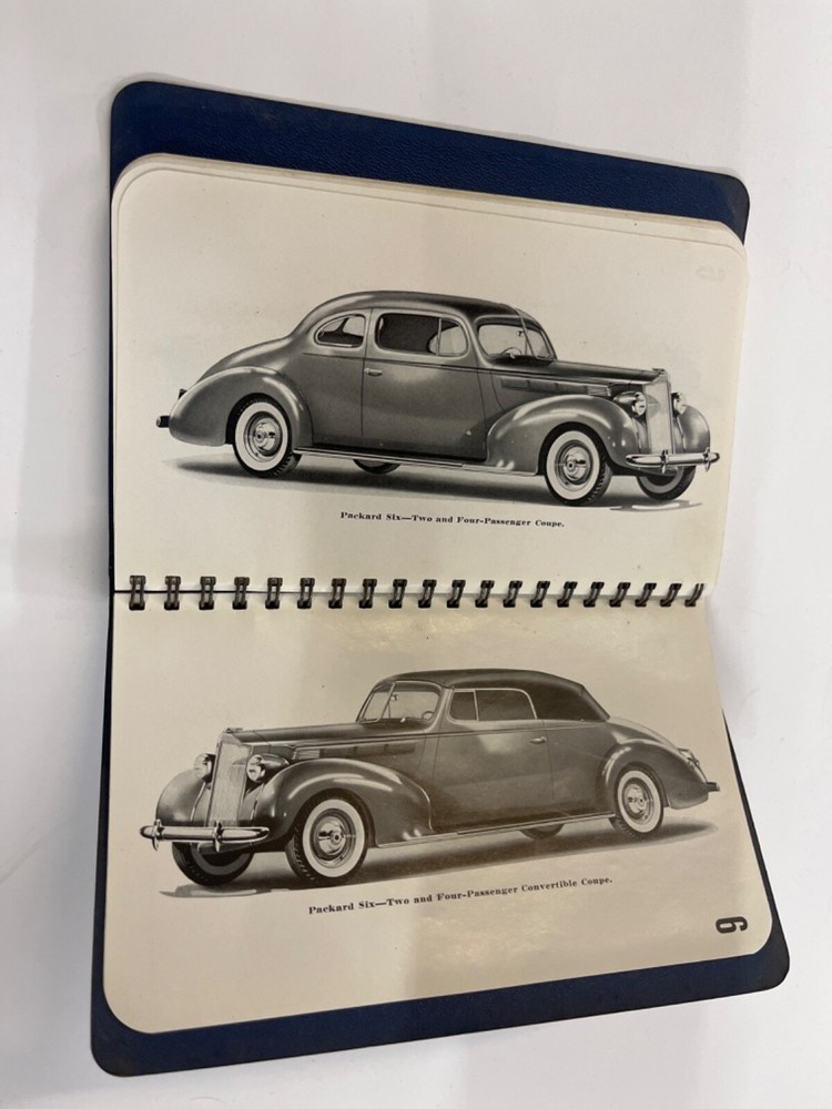 1938 Packard Motor Car Packard Six & Packard 8 Data Automobile Book