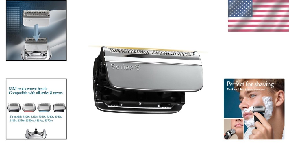 Close Shaving Experience with Series 8 Replacement Heads
