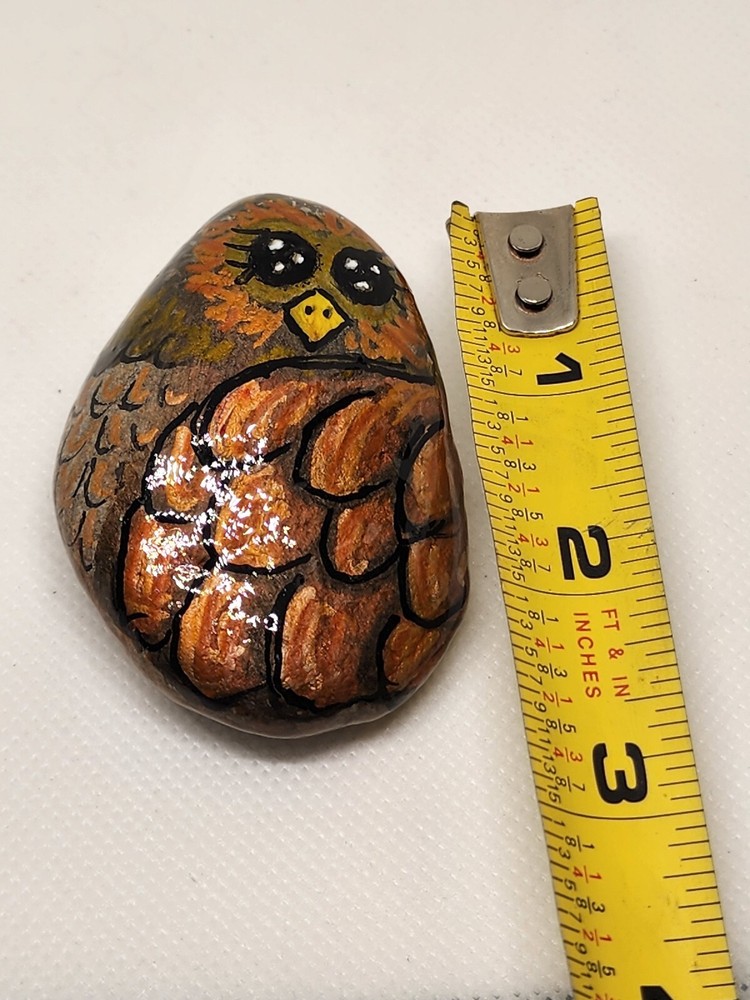 Hand Painted Rocks - Owl