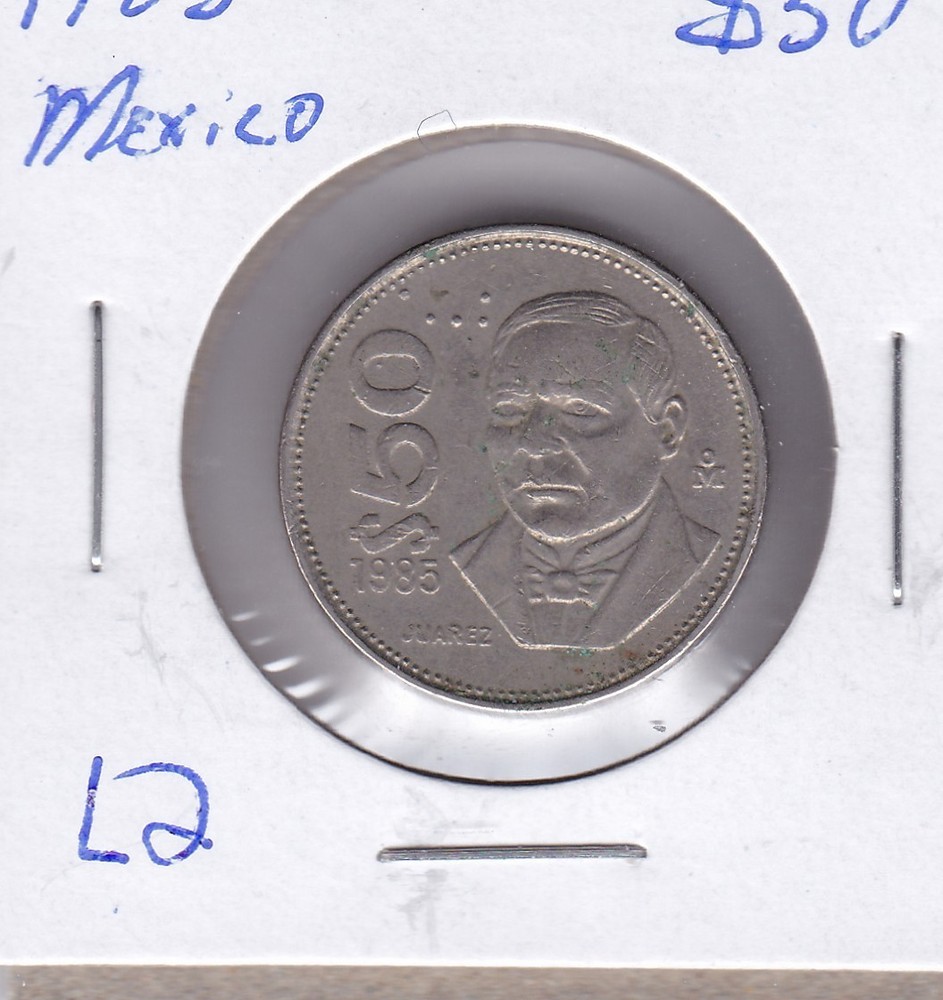 1985 Mexico 50 Pesos L2