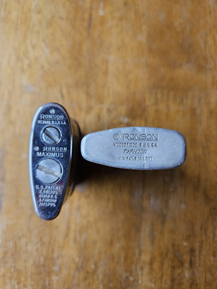 2 Vintage Ronson Lighters Untested As-Is RONSON LIGHTER