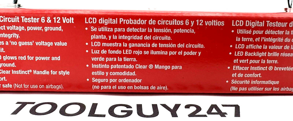 SNAP ON EECT400 G GREEN Circuit Continuity LED Tester Digital Display NEW TOOLS