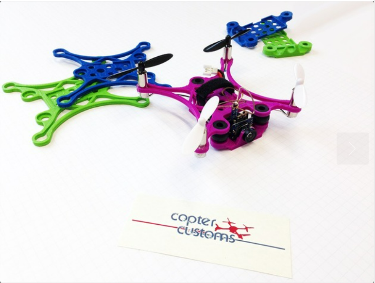 FireFlo v3 3D Printed FPV Drone Frame by SirQuentin (3 PCS)