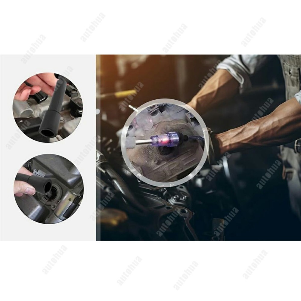 Spark Plug Tester w/ Indicator Lights Universal Ignition Coil Tester Tools 1Pcs