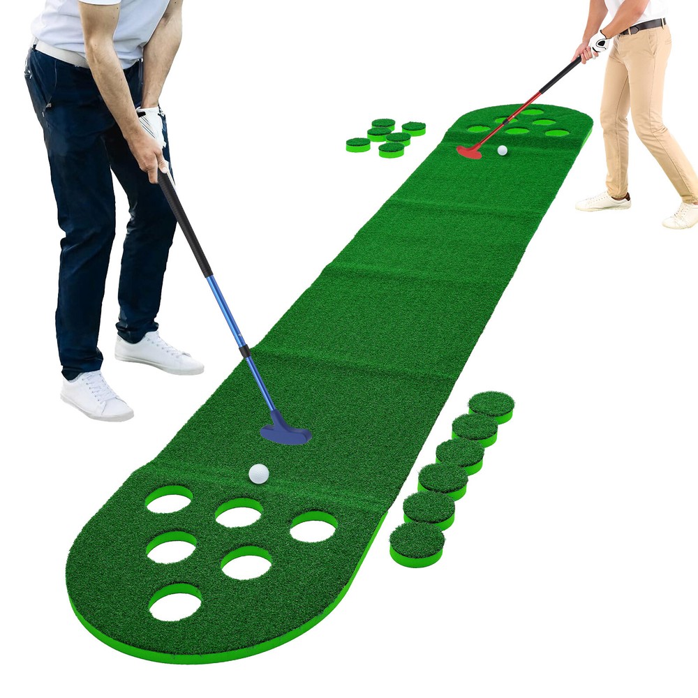 Golf Course Mat Golf Training Aids with Adjustable Clubs+2* Golf Balls