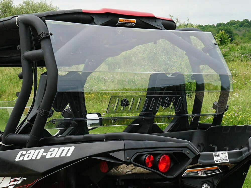 Commander Maverick 800 1000 Rear Window Dust Panel Windshield With Vent 2014-18