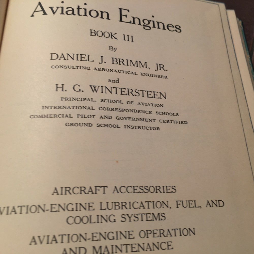 Aviation Engines Training Manual, by Brimm
