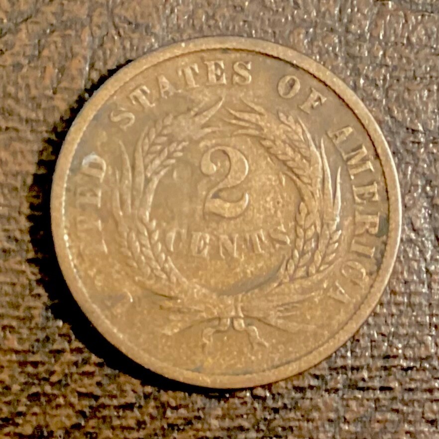 1865 US Two Cents - FREE US SHIPPING