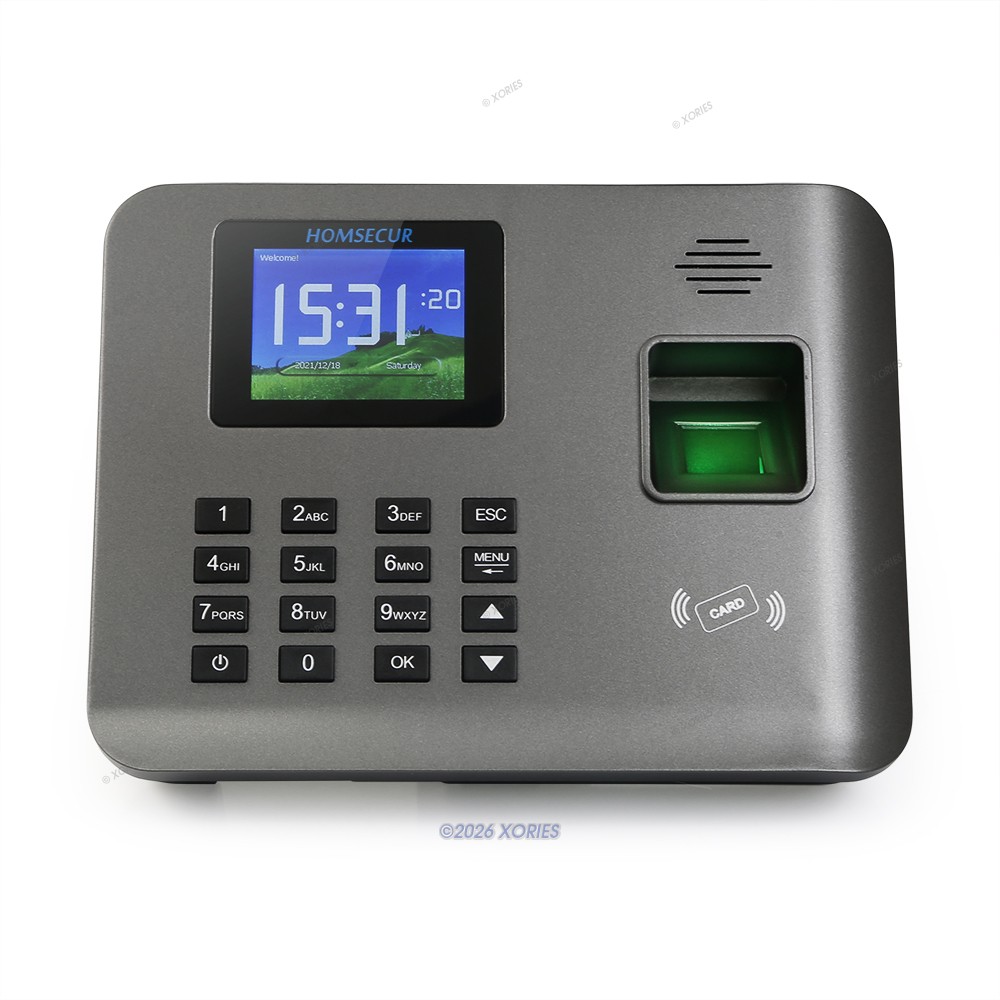 HOMSECUR Support Remote Access WiFi Time Clock And Access Control + RFID Reader
