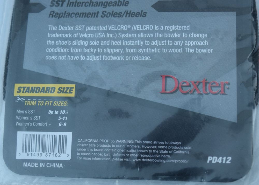 Dexter Red Leather Short Slide S4 Interchangeable Replacement Sole Standard Size