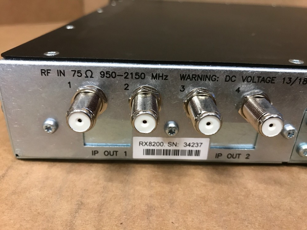 Ericsson Tandberg MPEG2/4 422 4:2:2 HD DVB-S2 Decoder Receiver RX8200 SN#34237