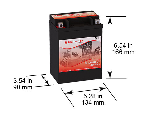 Yamaha 250CC YFM 250 Bear Tracker, 1999-2004 Battery Replacement (220CCA)