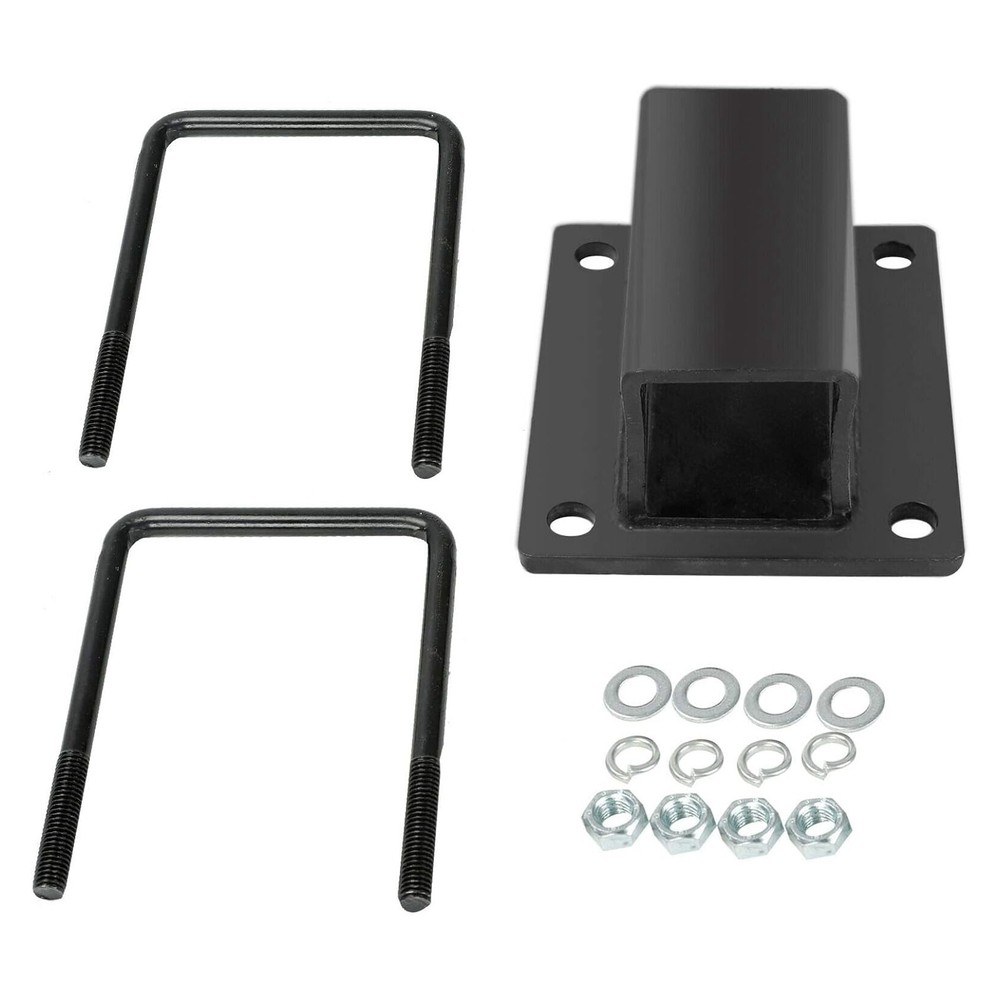 2.25 Inch RV Bumper Hitch Receiver Adapter For 4" x 4" Steel Bumpers