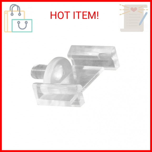 Prime-Line L 5839 Clear Plastic Window Grid Retainer Clips (6 Pack)