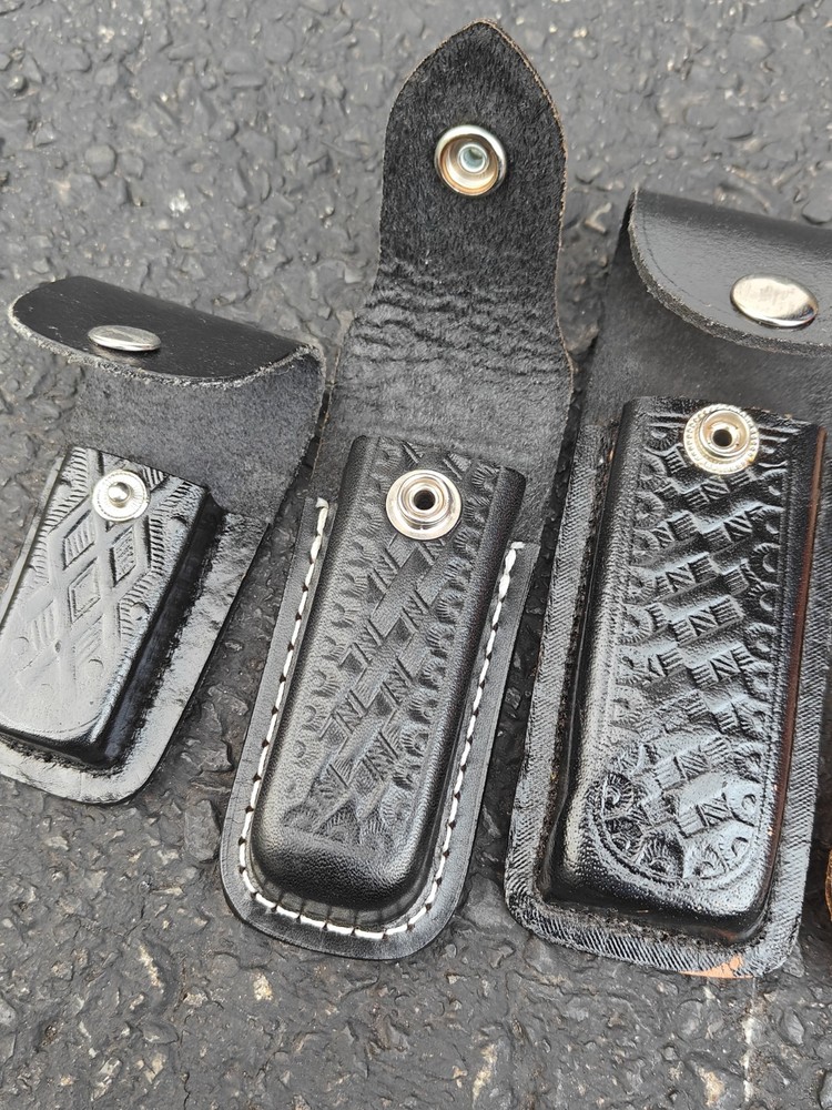 Leather Sheath Lot Storage Pouch For Pocket Knife Or Multi Tool