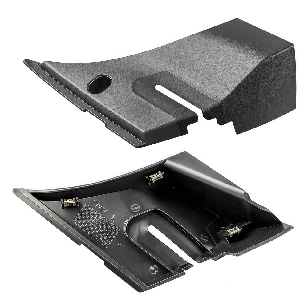 1 Pair Windshield Wiper Cowl End Panel Compatible with 2007–2013 GMC black
