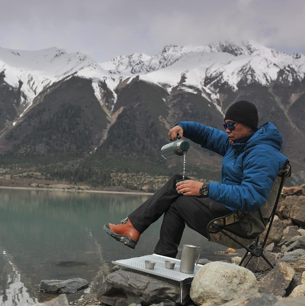 Mini single folding table, super light and compact for backpacking and camping,